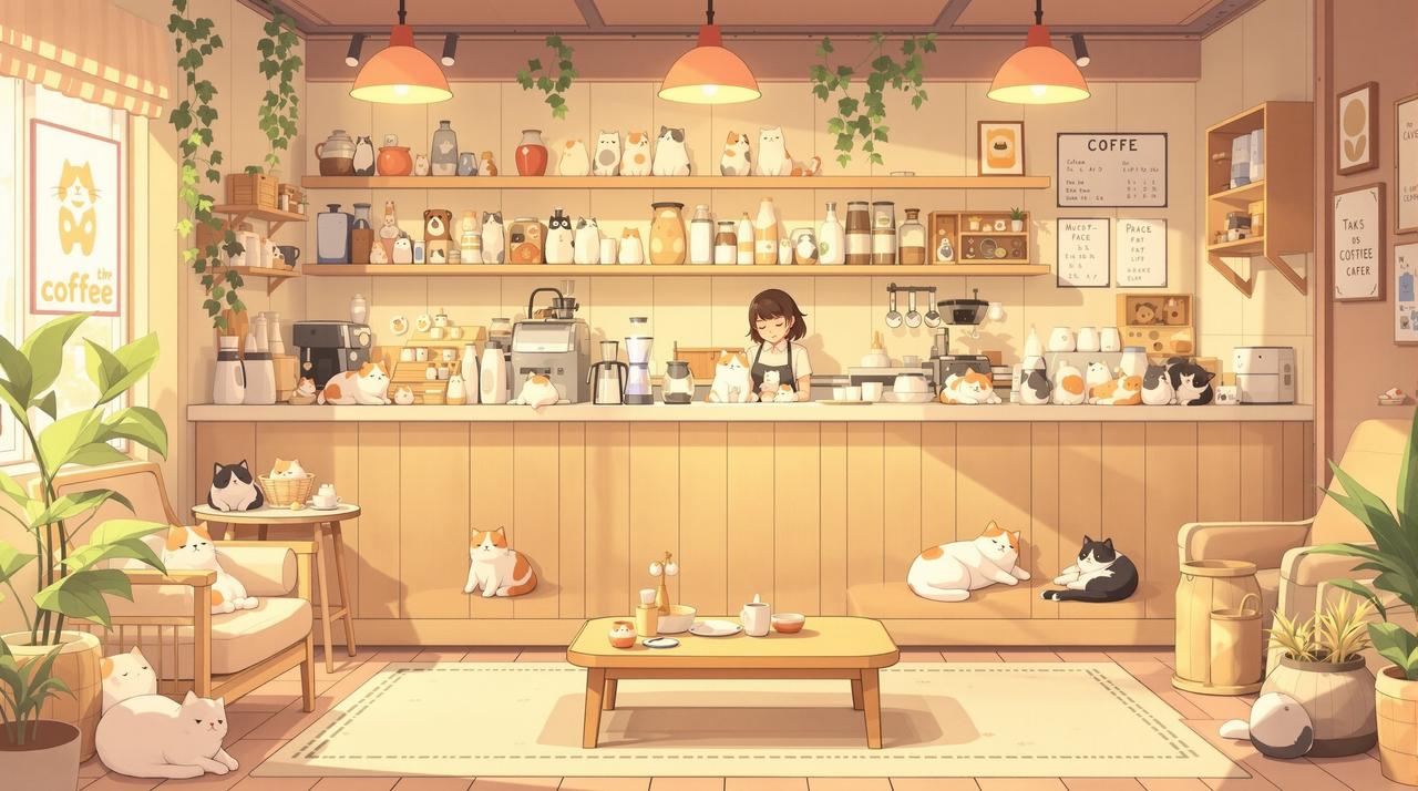 日漫网页板作品 - 猫咖日常